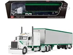 Peterbilt 389 W/sleeper & Box Trailer White 1/64 Model By Dcp/first Gear 60-2192. Fixed Price $146.95.