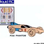 Pinecar 332 Custom Parts W/decals Phantom. Fixed Price $9.96.