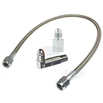 36" -4 Stainless Braided Mechanical Oil Pressure Gauge Installation Line Kit. Fixed Price $26.99.