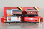 Hornby R020 R098 R311 R231 Of 4 Shell Texaco Lime & Brake Van Wagon. Fixed Price $53.04.
