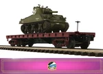 Mth Premier 20-90551F Union Pacific 50-TON 41' Flatcar W/sherman Tank O-gauge. Fixed Price $99.99.