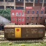 Ho Athearn Union Pacific Up 113218 Plug Door Box Car Mw/kd Nicely Weathered. Fixed Price $14.99.