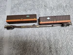 Ho Walthers Gold Line Illinois Central Flexi Van Flat Car W/ Trailers 932-3923. Fixed Price $39.99.