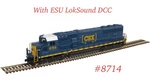 Scale Atlas 40003985 SD60 Csx YN3B #8714 W/dc Dcc Esu Loksound Diesel Engine. Fixed Price $359.99.