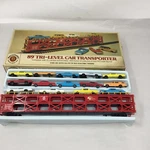 Bachmann Ho Scale 89' Tri-level 15 Car Transporter Santa Fe Vintage 88969. Fixed Price $21.99.