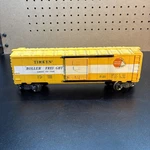 Lionel Gauge 6464-500 Timken Roller Freight Yellow Box Car. Fixed Price $99.99.