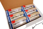 Ho Frontrunner Piggyback Skeleton Train - 12 Car Set Includes Trailers Nib. Fixed Price $259.99.