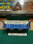 Weaver #312 Jack Frost PS-2 Covered Hopper 2-RAIL. Fixed Price $29.00.