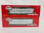 Atlas Master Lot (2) Jm Huber 5701 Covered Hopper Acfx (#97883 & 97889). Fixed Price $35.00.