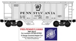 RMT863115 Pennsylvania Covered Hopper Gauge Rail Rd. # 257850. Fixed Price $37.95.