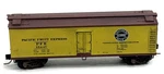 N-scale Mtl 40 Double-sheathed Wood Reefer Southern Pacific Pfe 35447 Vgc. Fixed Price $19.99.