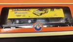 Lionel 6-26613 027 Flat Car With Menards Race Trailer. Fixed Price $99.99.