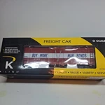 K-line Scale Classic Reefer # K762-8012 Buy More War Bonds. Nib Box Mint. Fixed Price $39.99.