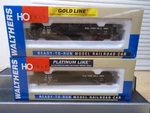 2 Walthers Ho B&o 46FT Gondola Gold Platinum Lines Metal Wheels+scale Cplr Mib. Fixed Price $54.99.