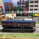 Ho Athearn Trains Miniature 1406 Baltimore Ohio 2 Vans 50 Ft Flat Rare Blue. Fixed Price $15.99.
