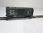 N-scale Box Car; 32957, Trix, New Haven, 40' Single Door, Knuckle Couplers. Fixed Price $15.00.