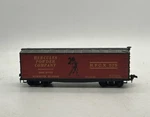 Vintage Roundhouse 36" Billboard Box Car Hercules Powder Scale Train. Fixed Price $17.00.