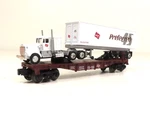Lionel 6-52180 Milwaukee Railroad Club Flatcar W/trailer Ln. Fixed Price $47.99.