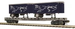 Mth 20-95753 Premier Richmond Flat Car W/ Rf&p Pup Trailers Scale New. Fixed Price $117.00.