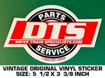 Dts Drive Train Specialists - Vintage Original Vinyl Decal Sticker Racing. Fixed Price $5.78.