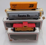 Bachmann Ho Scale Assorted Cars #314783, #26534, #25743 Ex/box. Fixed Price $14.00.
