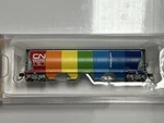 Bachmann 19151 Canadian National Demonstrator 4 Bay Cylindrical Grain Hopper. Fixed Price $30.00.