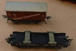 Fleischmann Metal Db Nurnburg 6718 Flat Car & 1213 Stuckgut Tin Freight. Fixed Price $29.99.