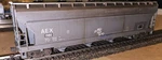 Ho-scale Athearn Cylindrical Covered Hopper Professional Weathering. Fixed Price $29.00.