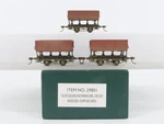 ON30 Bachmann Spectrum 29801 Unlettered Wood Side-dump Cars 3-PACK Weathered. Fixed Price $124.95.