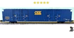 Bluford Shops N Scale Csx 86' Quad Door Auto Parts Boxcar #492018 87230. Fixed Price $38.32.