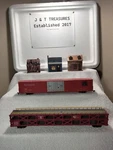 Ho Scale Athearn Burlington 15037 & Bachmann Atsf Auto Transporter 88969 12" Lot. Fixed Price $15.00.