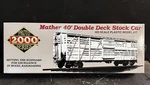 Proto 2000 Ho Scale Cb&q Burlington Mather 40 Double Deck Stock Car Kit #50109. Fixed Price $12.70.