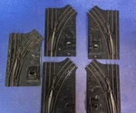 Lot 5 Lionel 1022, O27 Gauge, Switch Tracks Left And Right, Works. Fixed Price $29.99.