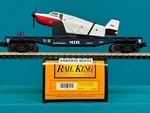 30-7621 Mth Railking Flat Car W/ Airplane 0/027 New. Fixed Price $34.95.