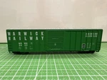 Roundhouse 1953 Single Door Box Car Warwick Railway Wrwk #5055 Htf. Fixed Price $14.50.