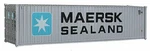 Walthers Scenemaster 949-8255 Ho 40' Hi Cube Container Maersk. Fixed Price $11.99.