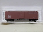 MICRO-TRAINS-#120210-BALTIMORE & OHIO-40' Boxcar #272500-N Scale. Fixed Price $15.00.