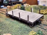 ON30 3D Printed 16' Flat Cars(set Of 2) With Stakes Trucks And Hardware. Fixed Price $40.00.