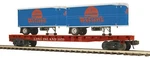 O-gauge Mth Long Island Flatcar W/ (2) Pup Trailers (wetson's) #1959. Fixed Price $69.99.