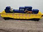 Lionel 6-26723 Circus Gondola. Chasing Trainer. Fixed Price $20.00.