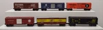 Lionel & Menards Assorted Gauge Boxcars 6 Ex. Fixed Price $64.59.