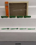 Con-cor 0001-001902 Scale Burlington Northern Fuel Foiler 4-CAR Set Ex/box. Fixed Price $54.99.