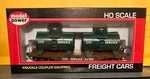 Model Power 40' Flat Twin Removable Tanks & Knuckle Couplers #98160 Ho Scale. Fixed Price $9.95.