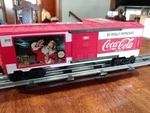 2 K-line Coca-cola 1991 Christmas Single Door Car K64474 New Box.. Fixed Price $60.00.