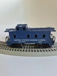 Vtg. Lionel O/027 United States Marine Corps 601750 Usmc Military Blue Caboose. Fixed Price $69.95.