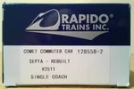 Ho Scale Rapido Trains Rebuilt Comet Commuter Car Septa #2511 128558-2. Fixed Price $150.00.