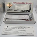 Life-like Ho Scale Proto 2000: 50' Automobile Box Car Series #8407 Cb & Q #48047. Fixed Price $21.00.