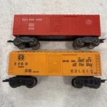 Marx Lot Of Sante Fe Sfrd 3280 Box Car B&o Baltimore Ohio 467110 Gauge. Fixed Price $11.99.