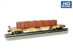 Bachmann 18934 Ho Scale Desert Camouflage With Crates 52' Flatcar. Fixed Price $27.69.