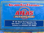 Atlas Guage 36' Wood Refrigerator Car 8038-1 Hoster #2202. Fixed Price $65.00.